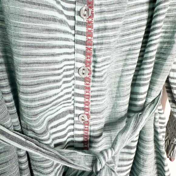 Ulla Johnson Womens Dress Fiora Ruffle Midi Poplin Allover Print Green Size 2 - Picture 7 of 10